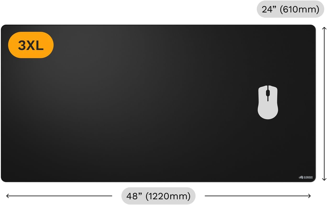 Glorious Mouse Pad 2 3XL - Stitched - Black Glorious Mouse Pad 2 3XL - Stitched - Black